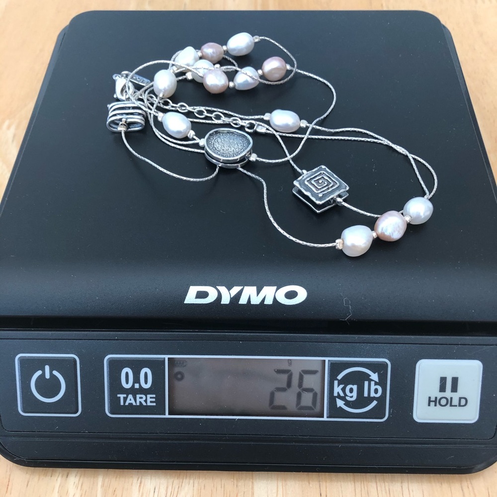 {{SOLD}} EUC 925 Passage to Israel Pearl Necklace - Picture 12 of 12